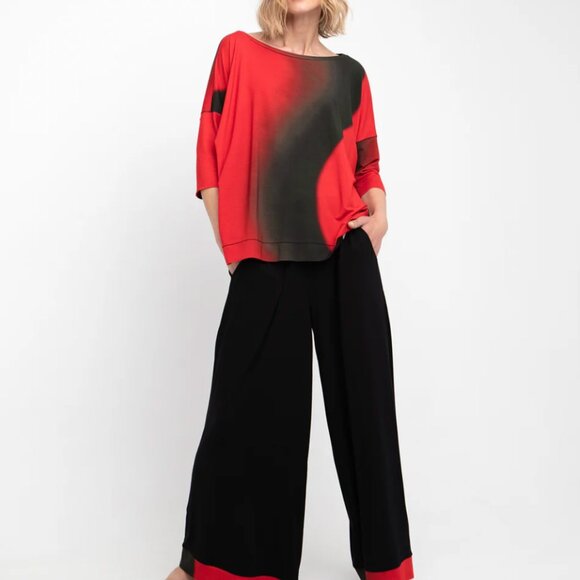 Ozai n Ku draped tee - Picture 2 of 6